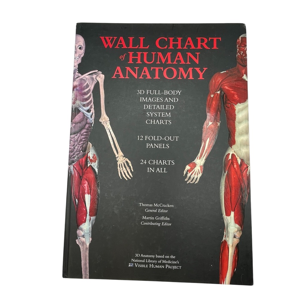 Wall‎ Chart of Human Anatomy Thomas McCracken 3D Visible Human Project Hardcover
